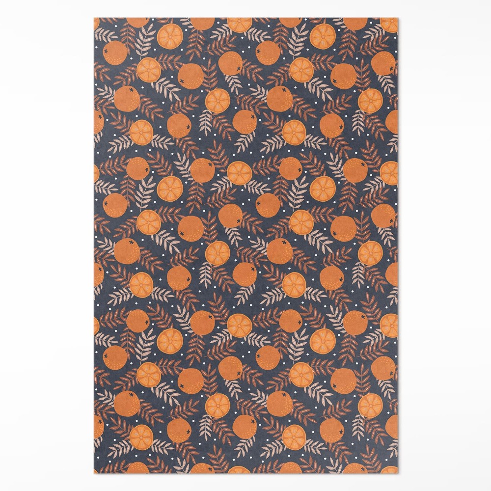 Vinylový koberec Ilustrace pomeranče a listy