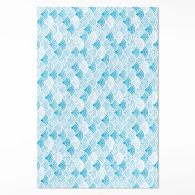 Vinylový koberec Akvarelové vlny vzor v asijském stylu