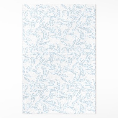 Vinylový koberec Skica elegantních listů vintage