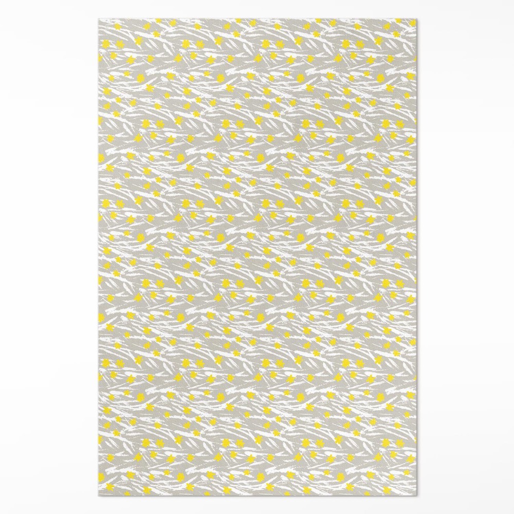 Vinylový koberec Polní louka drobné kvítky boho