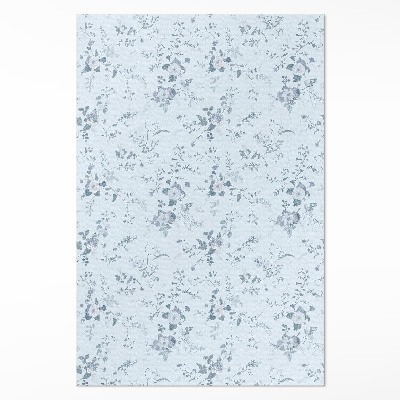 Vinylový koberec Malované jemné květiny na louce