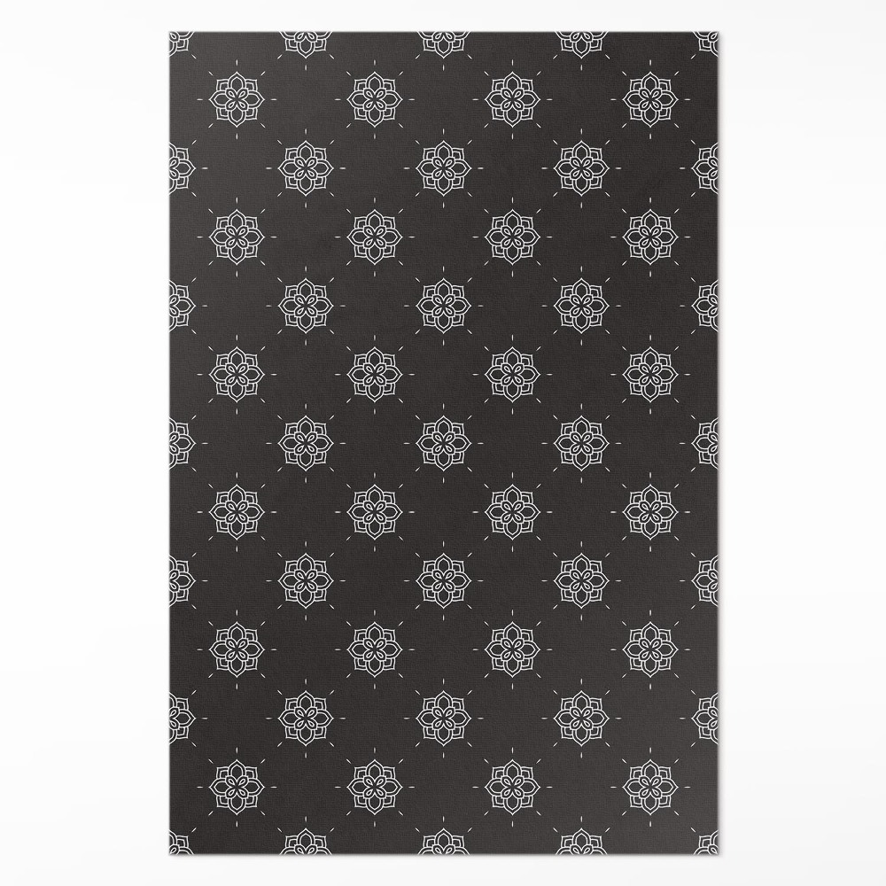 Vinylový koberec Lineární květiny pravidelný vzor