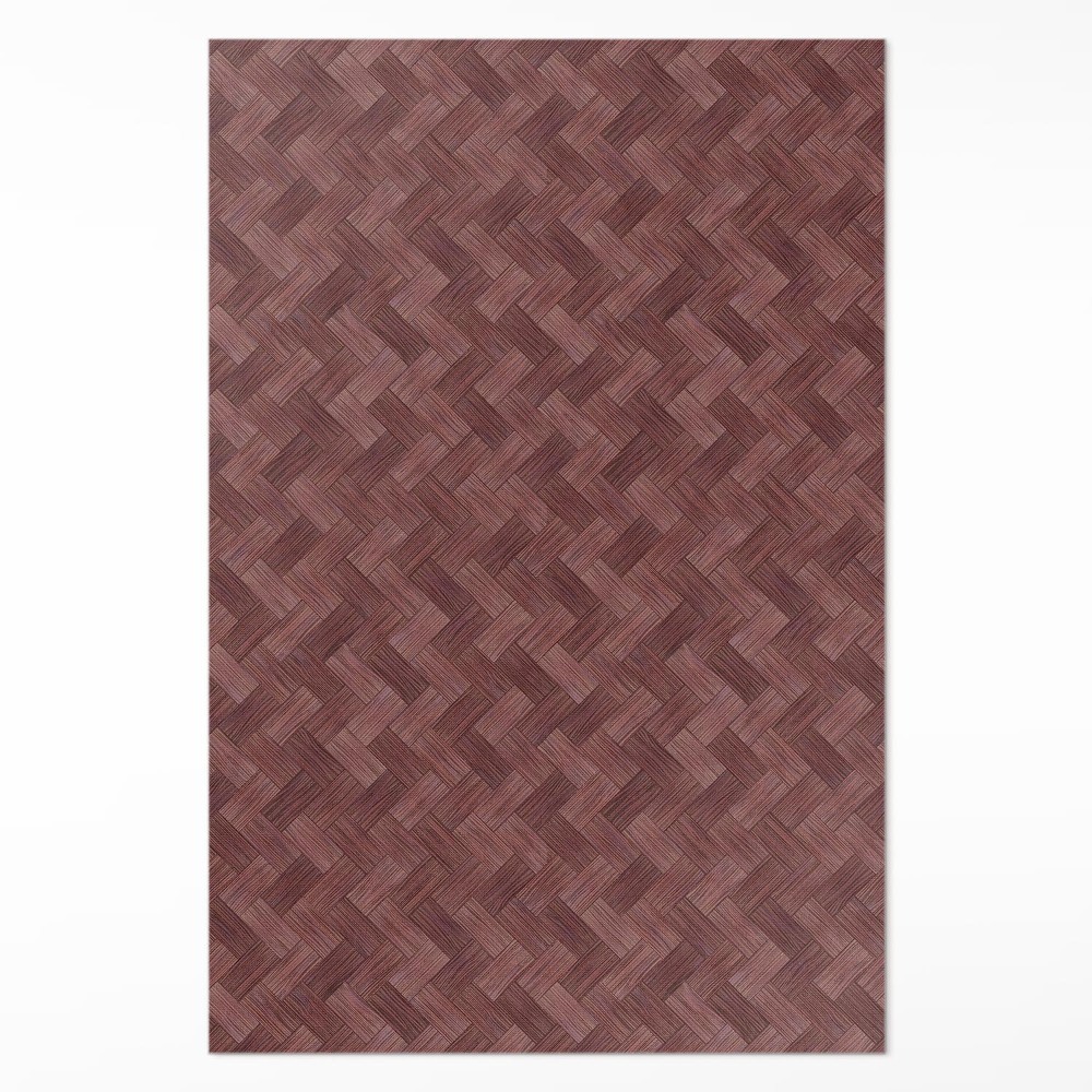 Vinylový koberec Pletený parket módní rybí kost