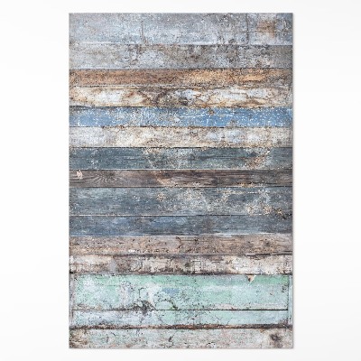 Vinylový koberec Obroušené dřevěné desky vintage