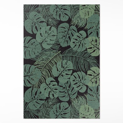 Vinylový koberec Ilustrace tropických rostlin monstera