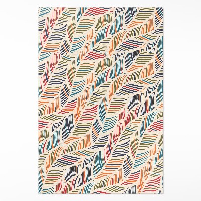 Vinylový koberec Barevné abstraktní listy boho