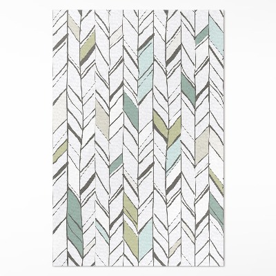 Vinylový koberec Abstrakce rybí kost indiánský styl