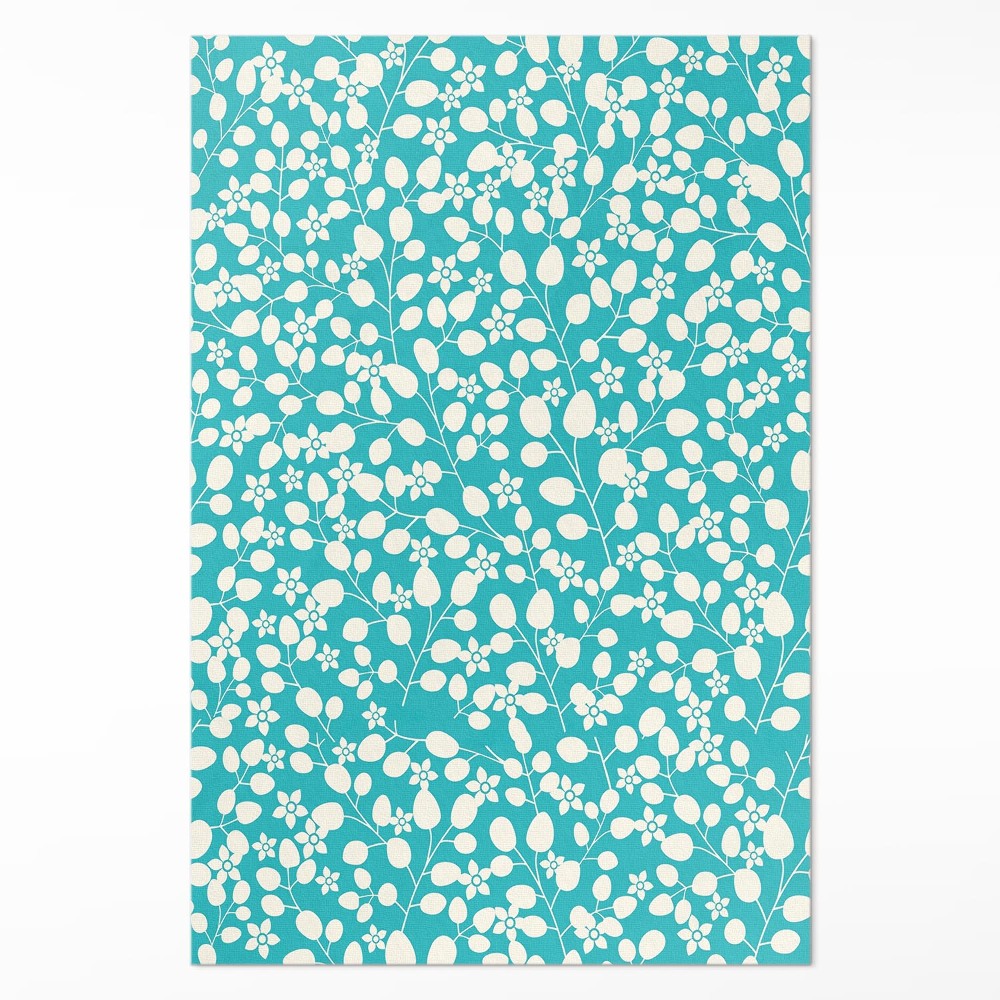 Vinylový koberec Kompozice divokých květin a listů