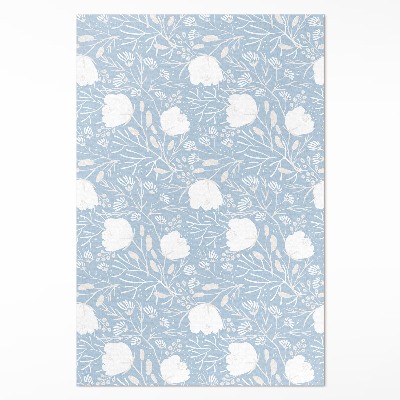 Vinylový koberec Krásné květiny na pastelovém pozadí