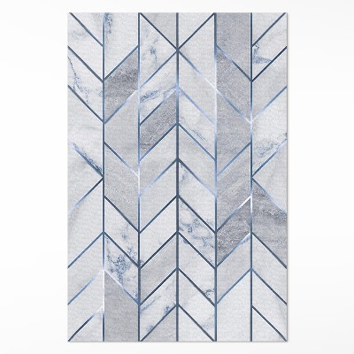 Vinylový koberec Geometrické linie světlý mramor glamour