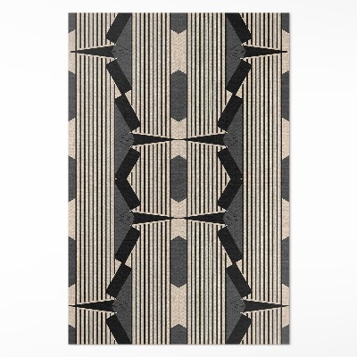 Vinylový koberec Lineární kompozice ve vintage stylu