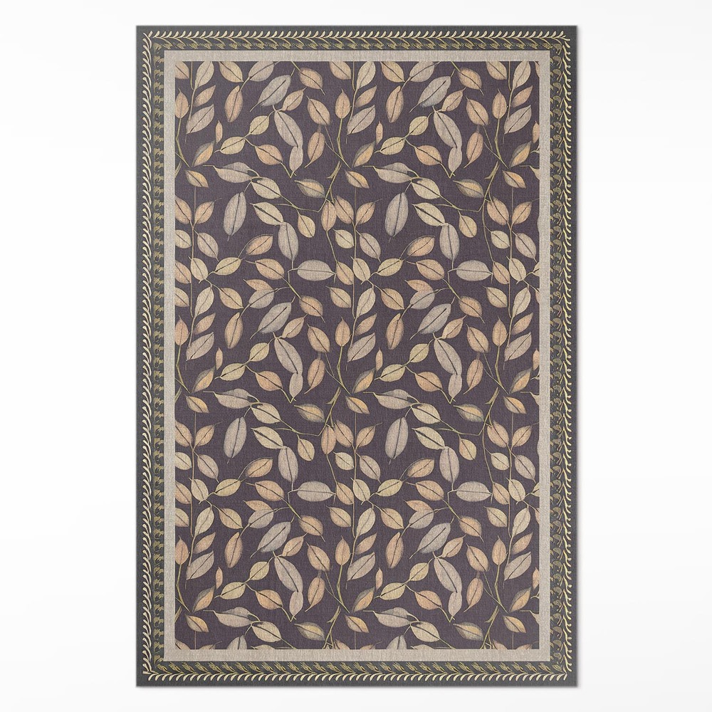 Vinylový koberec Podzimní listí vegetace vintage