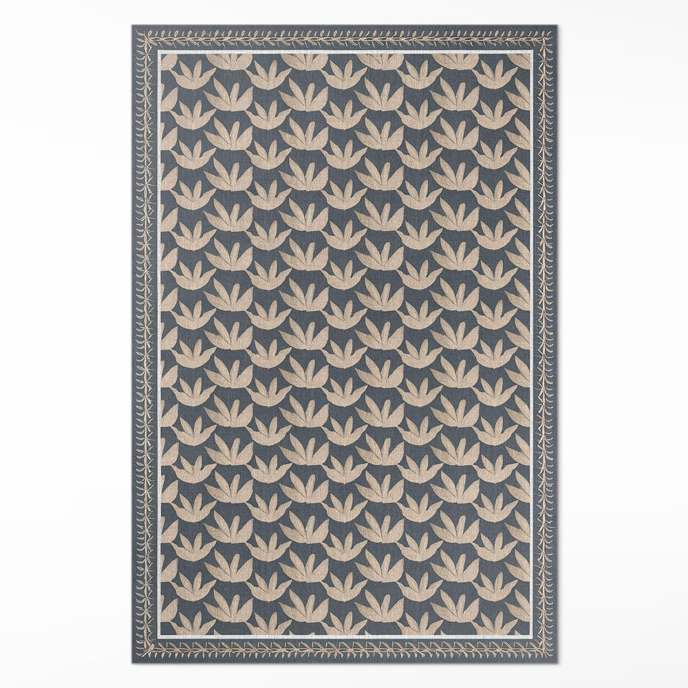 Vinylový koberec Opakující se rostlinný ornament vintage