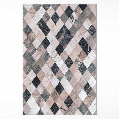 Vinylový koberec Kamenná mozaika kosočtverce dekorativní dlaždice