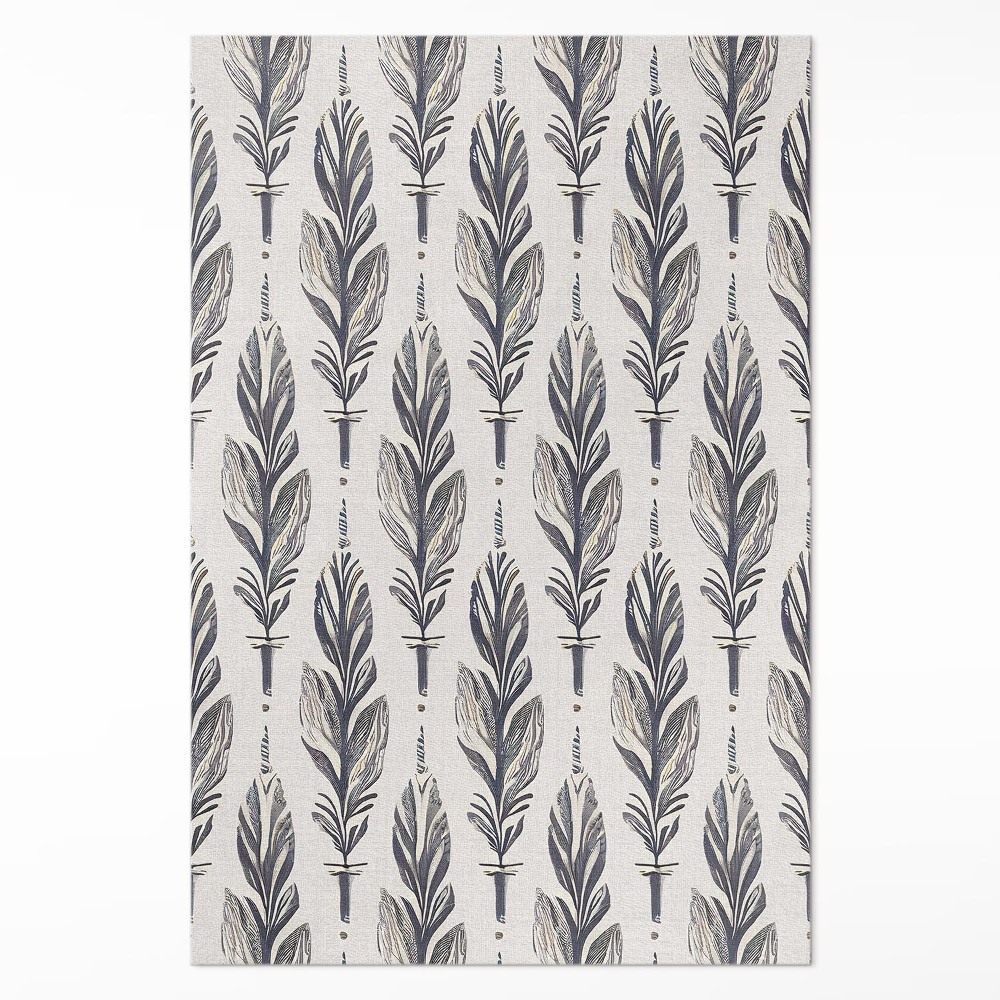 Vinylový koberec Indiánská pírka v boho stylu