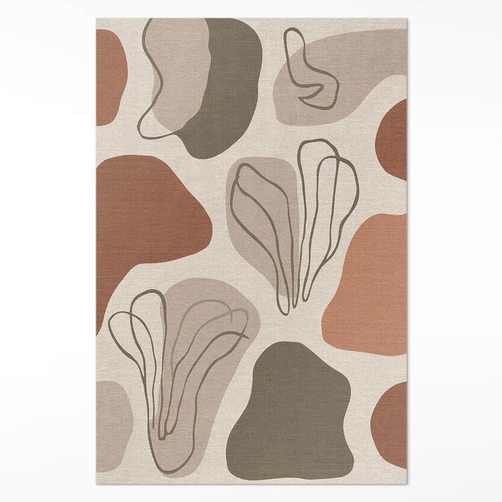 Vinylový koberec Nepravidelné abstraktní skvrny boho