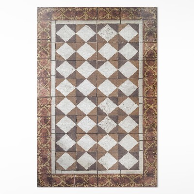 Vinylový koberec Dlaždice ve stylu Art Deco