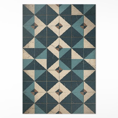 Vinylový koberec Art Deco dlaždice s geometrickými figurami