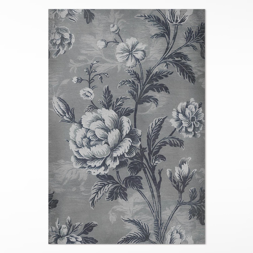 Vinylový koberec Zemitá tonalita s botanickým vzorem