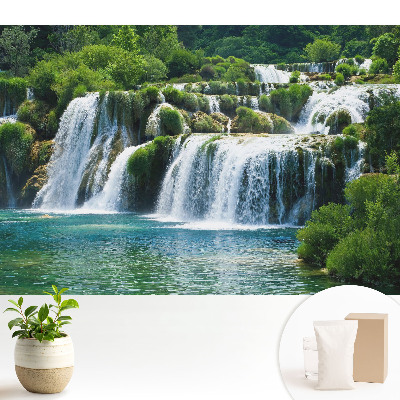 Tapeta do obyvaku Vodopády a zeleň