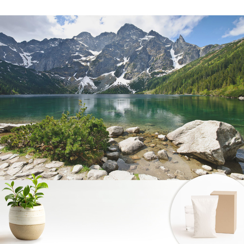 Tapeta „Hory se odrážejí v jezeře"