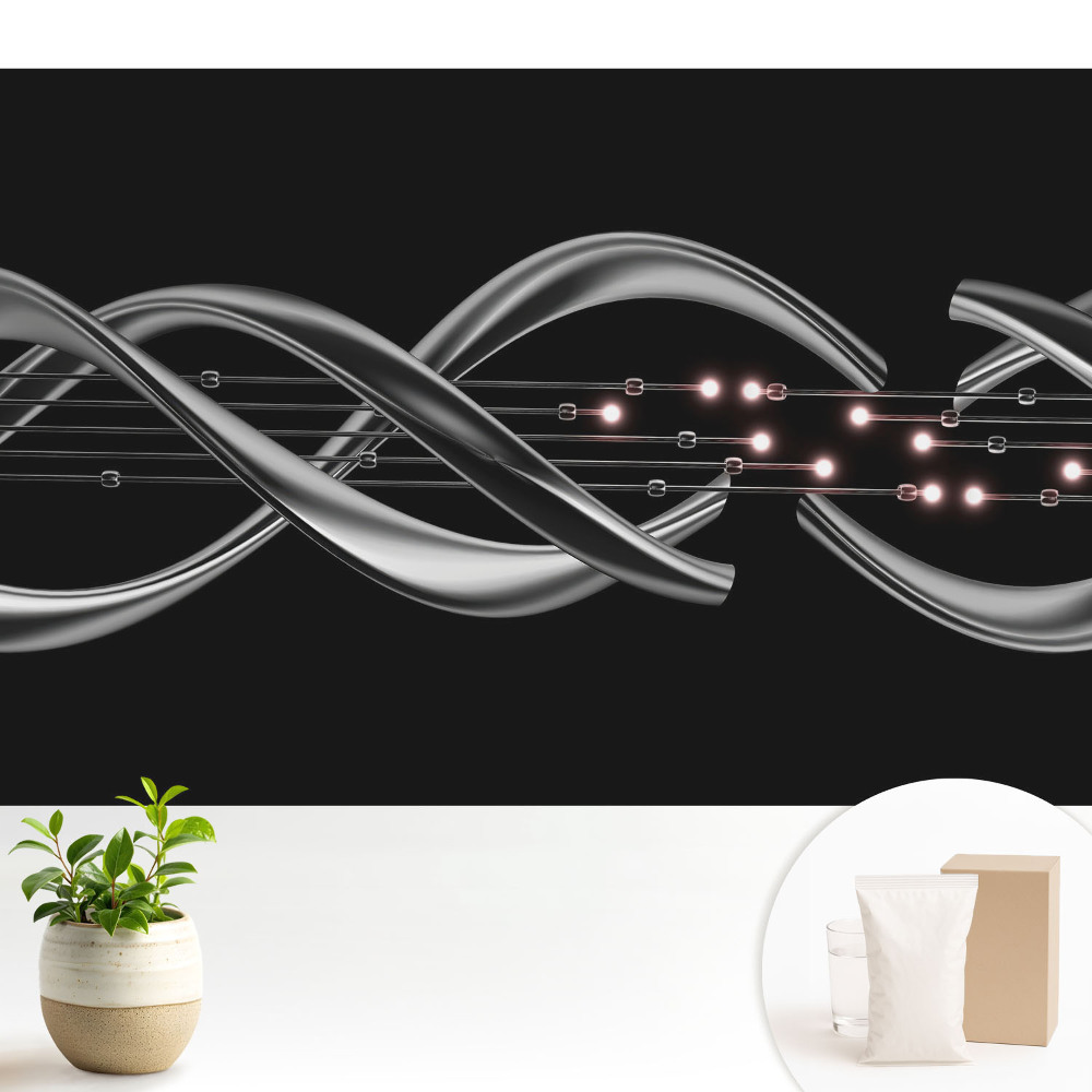 Tapeta Futuristická elegance v harmonické kompozici