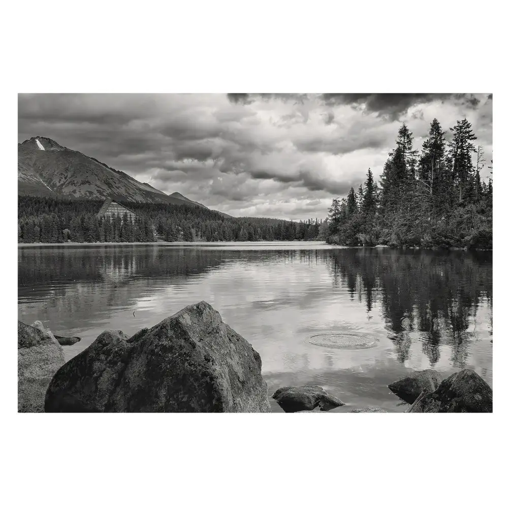Tapeta do obyvaku Horská krajina jezero stromy
