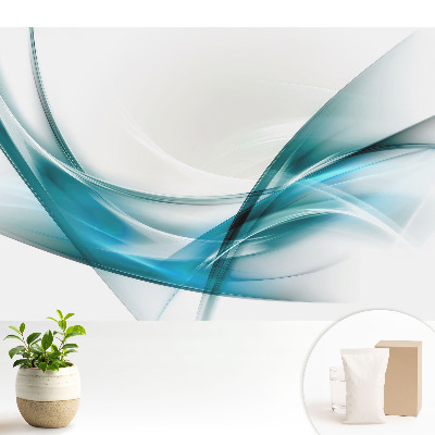 Samolepící tapeta Abstraktní čáry a vlny modrého odstínu