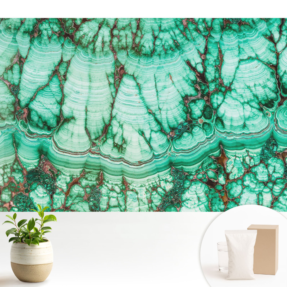 Tapeta do obývacího pokoje s motivem organických struktur minerálů