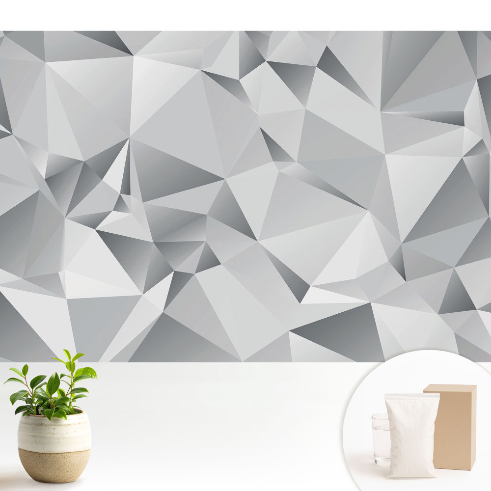 Tapeta s motivem geometrických tvarů vyjadřujících harmonii a symetrii