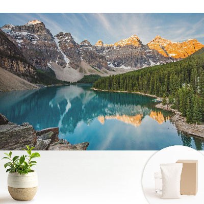 Samolepící tapeta s motivem horského panoramatu a jezera