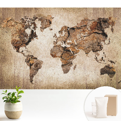 Samolepící tapeta s motivem rustikální mapy světa