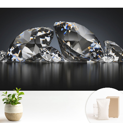 Tapeta do obyvaku Třpytivé krystaly, dokonalá elegance