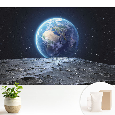 Tapeta na zeď Hvězdný pohled z Měsíce