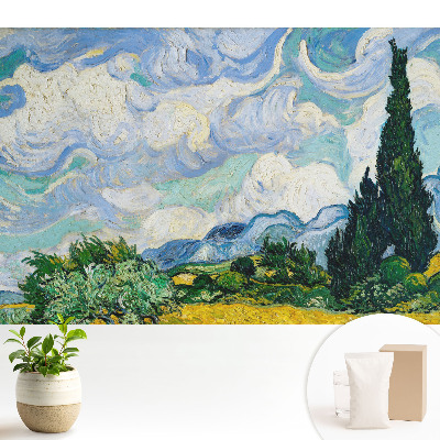 Tapeta do obývacího pokoje s krajinou ve stylu postimpresionismu