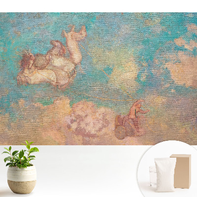 Tapeta do obyvaku Luxusní koně proti mrakům