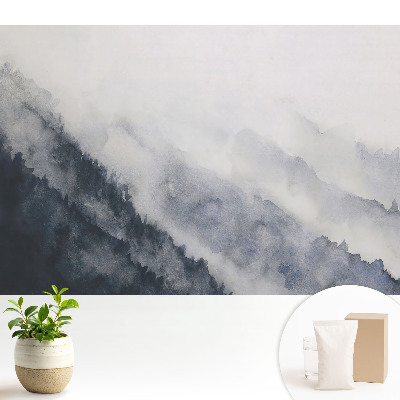 Tapeta na zeď Akvarel hory mlha harmonie