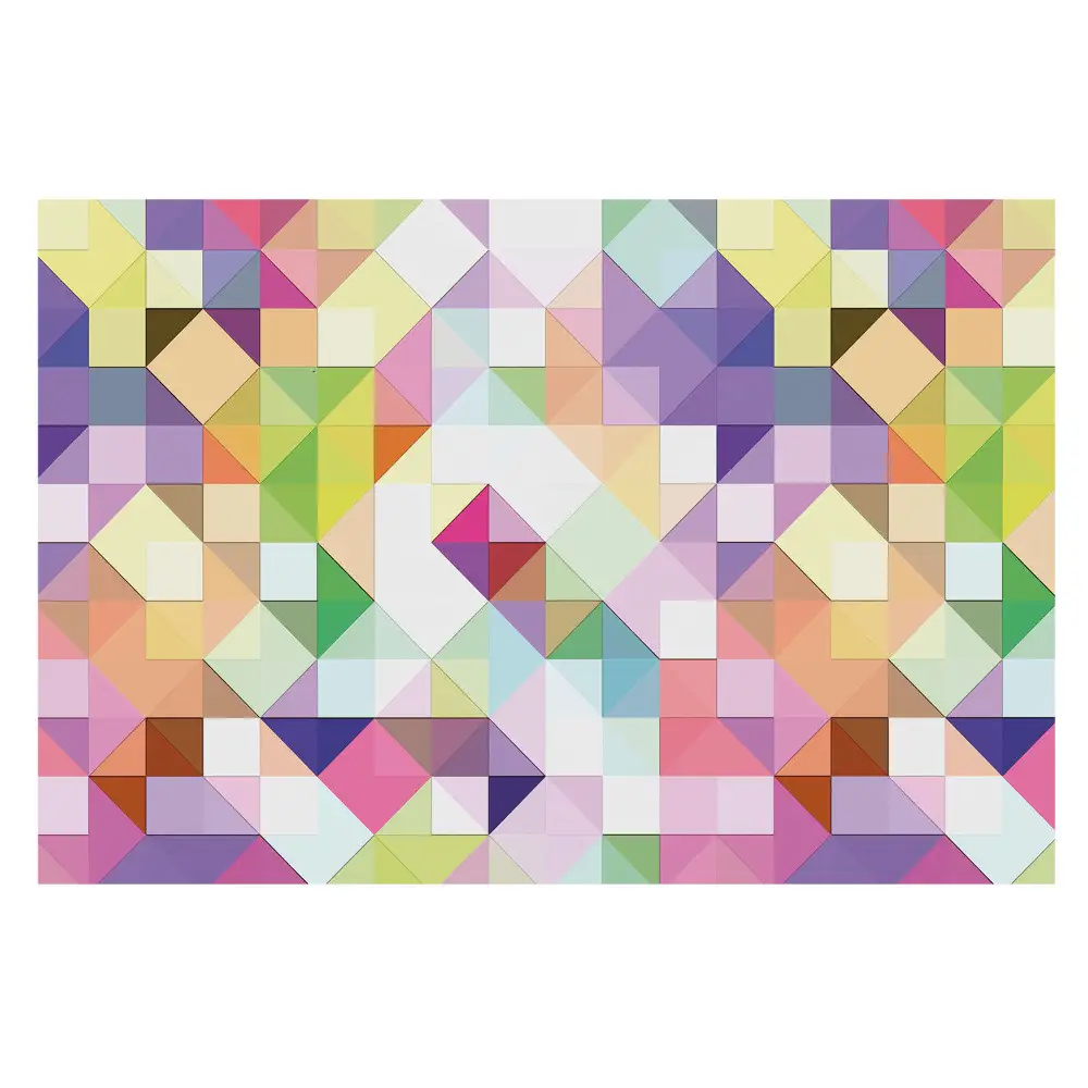 Tapeta Geometrická mozaika v zářivých barvách