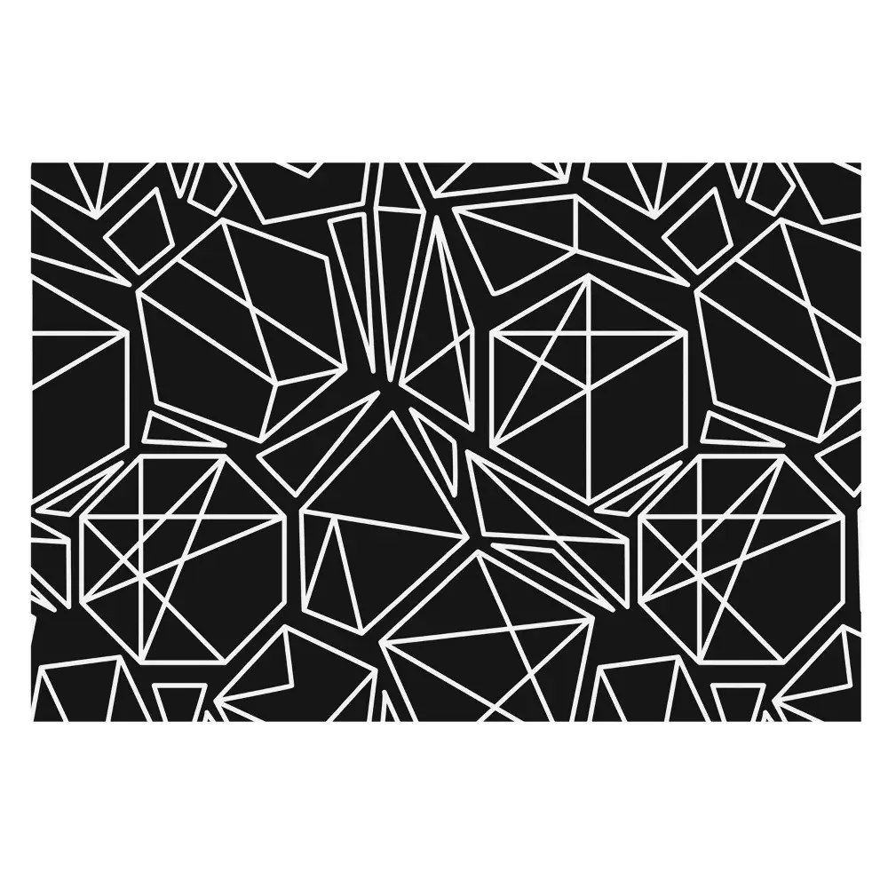 Samolepící tapeta Geometrické obrazce na černém pozadí