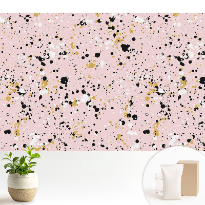 Tapeta Abstraktní skvrny na růžovém pozadí