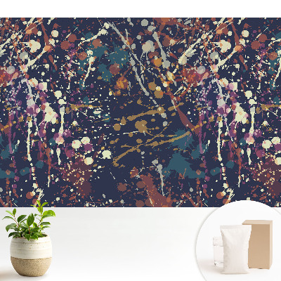 Tapeta do obyvaku Abstraktní skvrny barevných čar