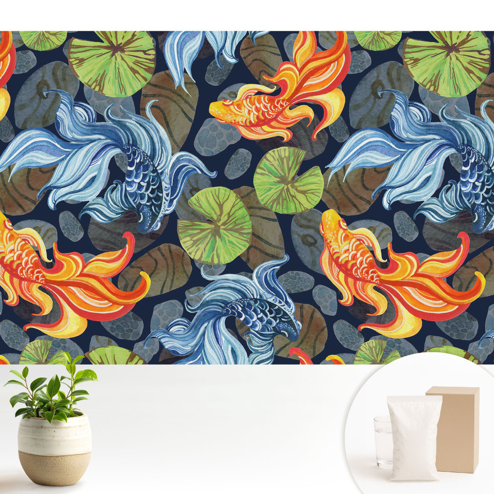 Samolepící tapeta s motivem kaprů koi