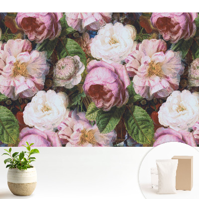 Tapeta do obyvaku Květiny v klasickém stylu