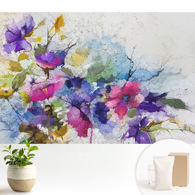 Tapeta Květiny v intenzivních barvách