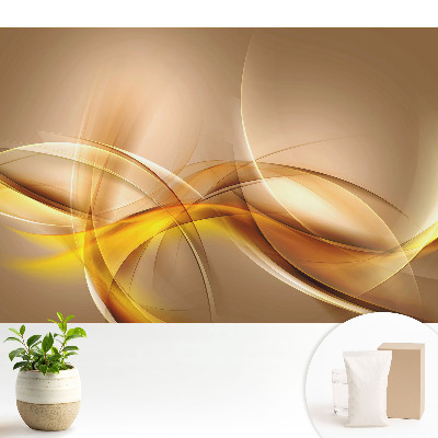 Tapeta na zeď s jemným abstraktním vzorem křivek