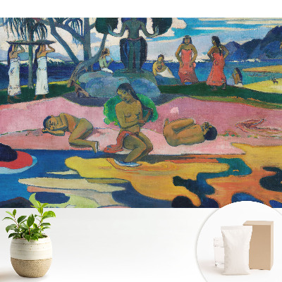 Tapeta do obývacího pokoje s exotickou scenérií v jedinečných barvách přírody