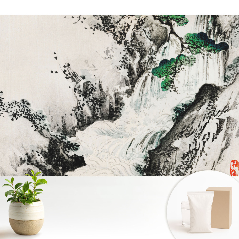 Samolepící tapeta s orientálním motivem vodopádové krajiny