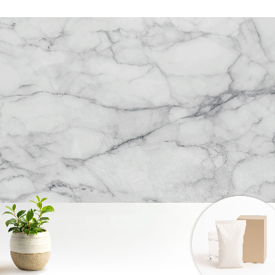 Tapeta s klasickým mramorovým vzorem v odstínech šedé