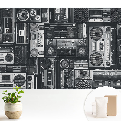 Tapeta na zeď Stylový retro vzor s rádii