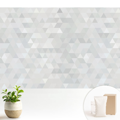 Samolepící tapeta Geometrické trojúhelníky v odstínech šedé